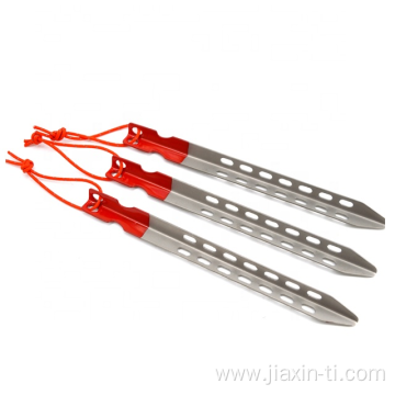 V-Shaped Tent Pole Nail Titanium Pegs Tent Stakes